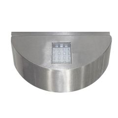 Led φωτιστικό επίτοιχο ημικύκλιο σατινέ 1.6W ψυχρό φως μονής κατεύθυνσης 20led 230V στεγανό