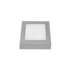 Led φωτιστικό επίτοιχο τετράγωνο 71x71mm γκρι 0,6W 230V μπλε φως στεγανό IP54