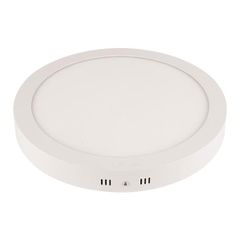 Φωτιστικό εξωτερικό LED SLIM PANEL Φ120mm 6W θερμό χρώμα φωτός 3000k 540lm σε λευκό χρώμα