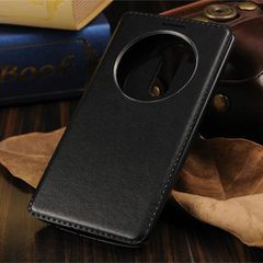 Δερματίνη Θήκη Πορτοφόλι Quick Circle για LG G3 D850 D855 VS985 Μαύρο (OEM)