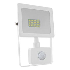 Προβολέας led slim 20W λευκός με ανιχνευτή κίνησης 4000k ενδιάμεσο λευκό φως 230V 1700Lm IP66