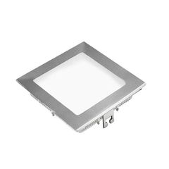 Led panel slim λευκό τετράγωνο χωνευτό ισχύος 12W 230V 4000K ενδιάμεσο φως δέσμης 120° 850lm