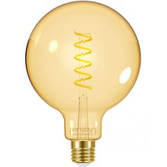 Λάμπα LED FILAMENT SPIRAL AMBER E27 G125 4.8W θερμό φως 2000k 350lm δέσμης 320° 15000h