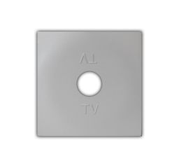 Πλακίδιο πρίζας TV σε ασημί χρώμα