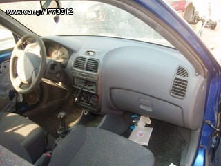 Hyundai Accent,ταμπλο airbag ,οργανα ,καθισματα, 2-πορτο