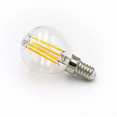 Λάμπα Filament led cog σφαιρική διάφανη E14 7W 230V θερμό φως 2800k 840lm δέσμης 360°