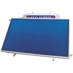 Ηλιακός θερμοσίφωνας eco system ESB150/2,30 OPIZ EPI 16 OL διπλής ενέργειας χαμηλού ύψους Inox Aisi