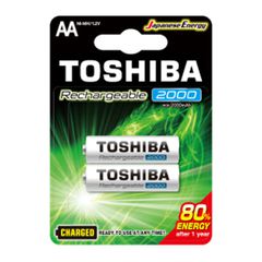 Επαναφορτιζόμενες μπαταρίες Toshiba TNH-6GME AA 2000Mah 1.2V σε συσκευασία 2 τεμαχίων