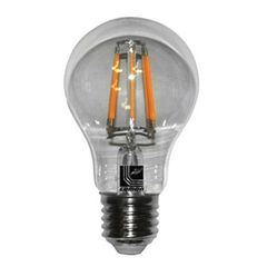 Διακοσμητική λάμπα led αχλάδι E27 4W 230V 2800k θερμό λευκό φως 470Lm Α60 COG διάφανη