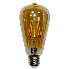 Διακοσμητική λάμπα led αβοκάντο E27 ισχύος 6W 230V ντιμαριζόμενη 2200k θερμό λευκό φως 600lm μελί