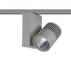 Προβολέας led ράγας 2 καλωδίων γκρι 15W 230V 4000k ενδιάμεσο λευκό φως 1150lm δέσμης 36°