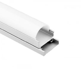 Προφίλ αλουμινίου 2m 19.5x20.2mm ανοδιωμένο για ταινίες LED με γαλακτούχο κάλυμμα