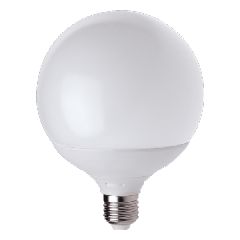 Λάμπα led Globe Ø120mm E27 15W 230V 6500k ψυχρό λευκό φως δέσμης 200° 1350 lumen