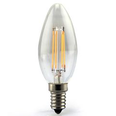 Λάμπα led filament κεράκι C35 Ε14 4W 230V 2700k θερμό λευκό φως 440lumen