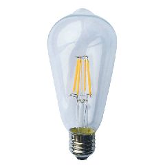 Λάμπα led filament αβοκάντο Ε27 4W 230V 2700k θερμό λευκό φως 440 lumen