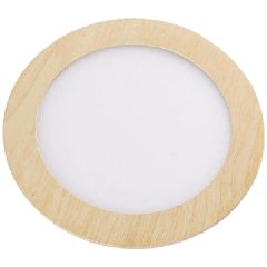 Led panel απόχρωση ξύλου στρογγυλό χωνευτό 20W 230V 6000k ψυχρό λευκό φως 120° 1800lm