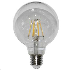 Λάμπα led Globe G95 Ø95mm E27 ισχύος 8W 230V ντιμαριζόμενη 2800k θερμό λευκό φως 1150lm