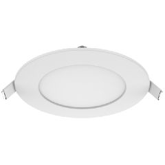 Led panel λευκό στρογγυλό χωνευτό 6.5W 230V 4000k ενδιάμεσο λευκό φως 110° 350lm