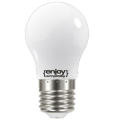 Λάμπα led filament P45 σφαιρική γάλακτος Ε27 4W 230V 2700k θερμό φως δέσμης 320° enjoy simplicity