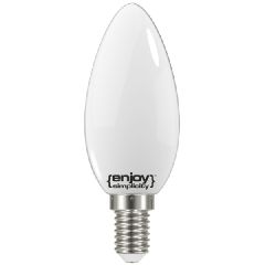 Λάμπα led filament B35 κεράκι γάλακτος Ε14 4W 230V 6500k ψυχρό φως δέσμης 320°