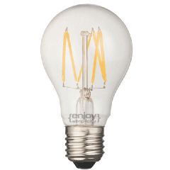 Λάμπα led filament A60-6 αχλάδι Ε27 6W 230V 2700k θερμό λευκό φως δέσμης 280° 700lm