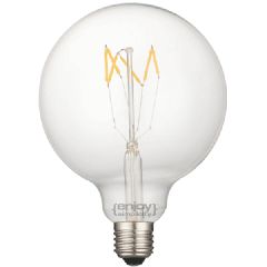 Λάμπα led filament G95-6 Globe Ε27 5W 230V 2700k θερμό λευκό φως δέσμης 280°