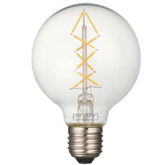 Λάμπα led filament G95-8 Globe Ε27 3W 230V 2700k θερμό λευκό φως δέσμης 280°
