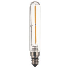 Λάμπα led filament T20-2 σωλήνας Ε14 2W 230V 2700k θερμό λευκό φως δέσμης 280° ντιμαριζόμενη