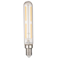 Λάμπα led filament T20-4 σωλήνας Ε14 4W 230V 2700k θερμό λευκό φως δέσμης 280° ντιμαριζόμενη