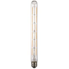 Λάμπα led filament T30-12 σωλήνας Ε27 8W 230V 2700k θερμό λευκό φως δέσμης 280° ντιμαριζόμενη