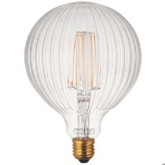 Λάμπα led filament G125x175 Globe Ε27 5.5W 230V 2200k θερμό λευκό φως δέσμης 280°