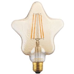 Λάμπα led fillament αστέρι D128x180 E27 5.5W 230V θερμό φως δέσμης 280° enjoy simplicity 15000h