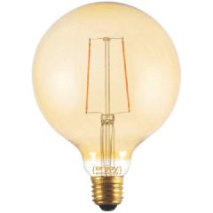 Λάμπα led fillament Globe μελί G125-2 E27 2.5W 230V 2200k θερμό λευκό φως enjoy simplicity Dimmable