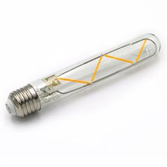 Διακοσμητική λάμπα led T30 σωλήνας E27 6W ντιμαριζόμενη 230V 2800k θερμό λευκό φως 780lm διάφανη