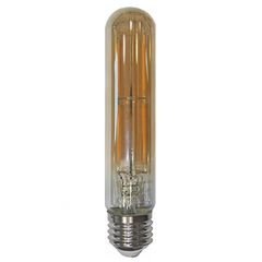 Διακοσμητική λάμπα led T30 σωλήνας μελί E27 ντιμαριζόμενη 6W 230V 2200k θερμό λευκό φως 600lm