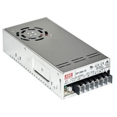 Τροφοδοτικό MEAN WELL 200W 12V 0-16.7A SP200-12 με ανεμιστήρα ψύξης για όλες τις χρήσεις