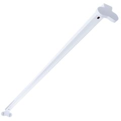 Slim φωτιστικό μεταλλικό κενό για 2 λάμπες LED TUBE Τ8 120cm τύπου φθορίου με τροφοδοσία στο 1 άκρο