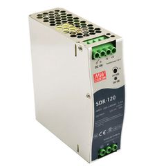 Τροφοδοτικό ράγας SLIM SDR120-12 MEAN WELL 120W 12V με προστασία από υπερφόρτωση