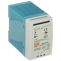 Τροφοδοτικό ράγας DRC-100A MEAN WELL 100W 13.8V με φορτιστή (UPS) & προστασία πολικότητας μπαταρίας