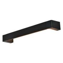 Led απλίκα τοίχου μαύρη 12W ορθογώνια 1050Lm 3000K θερμό φως με διπλή δυνατότητα τοποθέτησης
