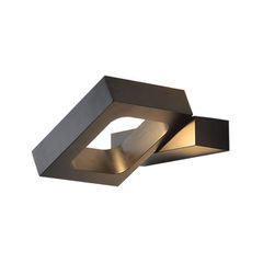 Led απλίκα τοίχου σε μαύρο χρώμα περιστρεφόμενη 6W ορθογώνια 540Lm 3000K θερμό φως