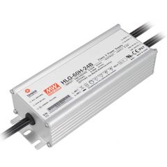 Τροφοδοτικό MEAN WELL HLG60H-24B 60W 24VDC για ταινίες & λάμπες LED στεγανό IP67