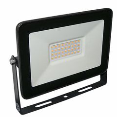 Προβολέας με led smd eco 30W 230V πορτοκαλί φως αλουμινίου μαύρος στεγανός IP65 σε μαύρο χρώμα