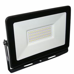 Προβολέας με led smd 50W 230V μαύρος eco πορτοκαλί φως αλουμινίου στεγανός IP65