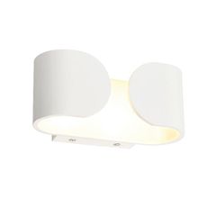 Επίτοιχο λευκό ματ φωτιστικό μεταλλικό LED COB 2x3W 2 δέσμεων 4000K ενδιάμεσο φως