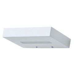 Επίτοιχο μεταλλικό λευκό ματ φωτιστικό LED SMD 1x4W 3000K θερμό φως ορθογώνιο