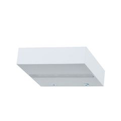 Επίτοιχο μεταλλικό λευκό ματ φωτιστικό LED SMD 1x4W 3000K θερμό φως τετράγωνο