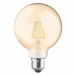 Λάμπα led Filament Globe μελί με ντουί Ε27 8W 230V 2700k θερμό λευκό φως 760lm 30000h