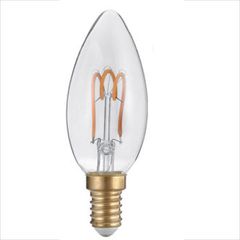 Λάμπα led Filament κεράκι με ντουί Ε14 3W 230V 2700k θερμό λευκό φως 220lm 30000h