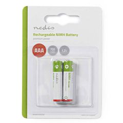 Επαναφορτιζόμενη μπαταρία NEDIS BANM7HR032B ΑΑΑ Νi-MH 700 mAh 1.2V σε blister 2 τεμαχίων